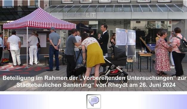 Zweite Beteiligungsrunde zum „Sanierungsgebiet Rheydt“ am 30. Oktober im Maria-Lenssen-Berufskolleg • Menschen mit Behinderungen quasi ausgeschlossen • Angeblich „keine Zeit“, um einen barrierefreien Veranstaltungsort zu finden