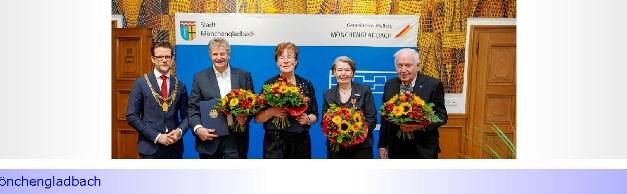 Bundespräsident zeichnet vier Mönchengladbacher Persönlichkeiten aus