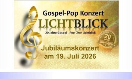 Sonntag, 19. Juli 2026 ist für alle Gospel-Pop-Musik&shy;begeisterte ein Pflichttermin