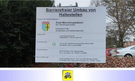 Mönchengladbacher BSK-Kontaktstelle veröffentlicht weiteren audio-visuellen Fakten-Check zum ÖPNV in Mönchengladbach: „Programm zum barrierefreien Umbau von Bussteigen“ • Verschluss-Sache?