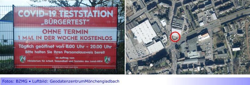 Neues „Bürger-Testzentrum“ an der Korschenbroicher Straße eröffnet • Schnelltests ohne vorherige Terminvereinbarung • Bald auch in Bonnenbroich „Drive-in-Tests“ möglich