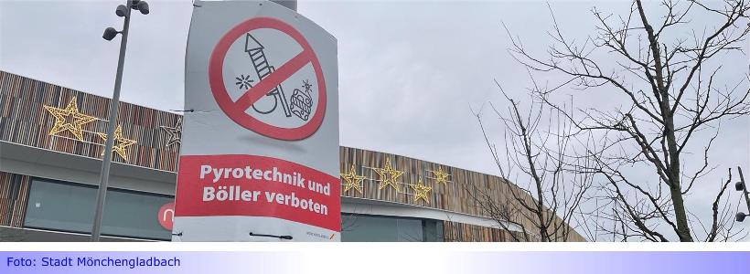 Feuerwerksverbot auf zahlreichen Straßen und Plätzen in Mönchengladbach